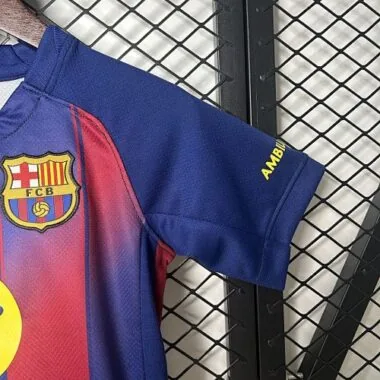 25-26 Barcelona Home Kid Kits Youth Apparels