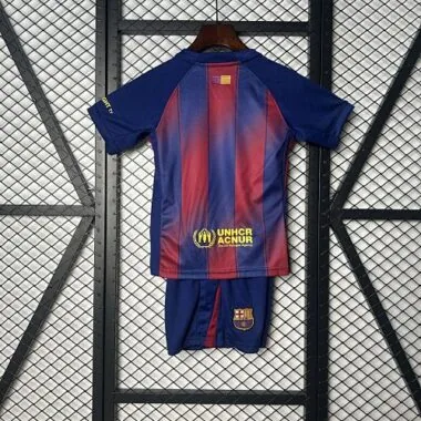 25-26 Barcelona Home Kid Kits Youth Apparels