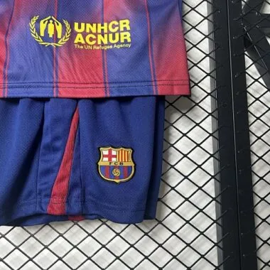 25-26 Barcelona Home Kid Kits Youth Apparels