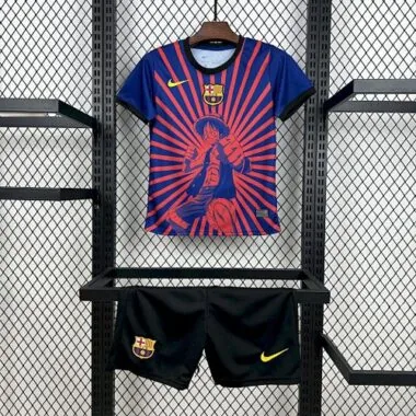 25-26 Barcelona x One Piece Luffy Special Edition Kid Kits Youth Apparels AAAAJersey Wholesale Yupoo