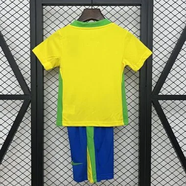 2025 Brazil Home Kid Kits Youth Apparels