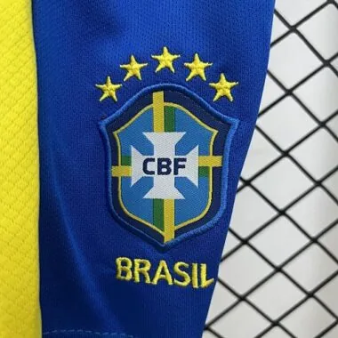 2025 Brazil Home Kid Kits Youth Apparels