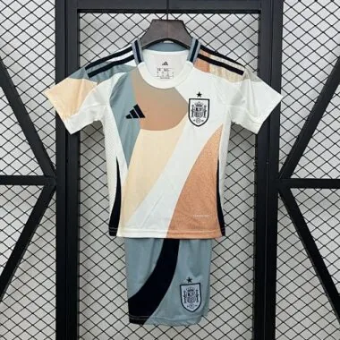 2025 Spain Women's Euro Away Kid Kits Youth Apparels AAAAJersey Supply Yupoo