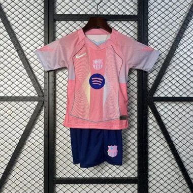 25-26 Barcelona Pink Special Edition Kid Kits Youth Apparels AAAAJersey Wholesale Yupoo