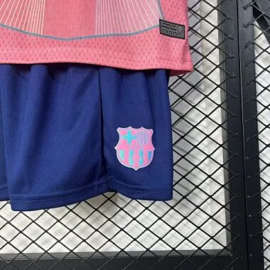25-26 Barcelona Pink Special Edition Kid Kits Youth Apparels