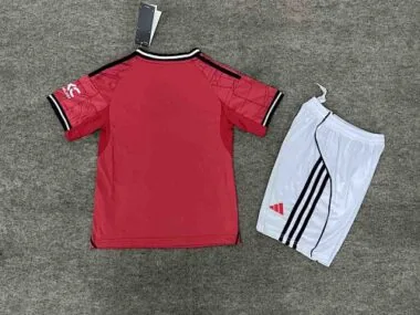25-26 Manchester United Home Kids Kit Soccer