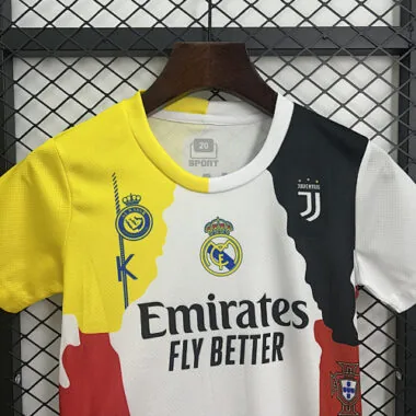 25-26 Cristiano Ronaldo All Club Mix Kids Kit Soccer