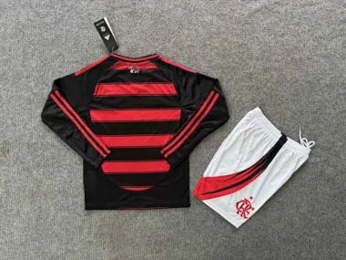 2025 Flamengo Home Long sleeves Kids Kit Soccer