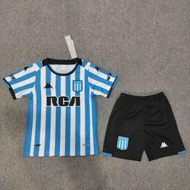 24-25 Racing Club de Avellaneda Home Kid Kits Soccer AAAAJersey Yupoo