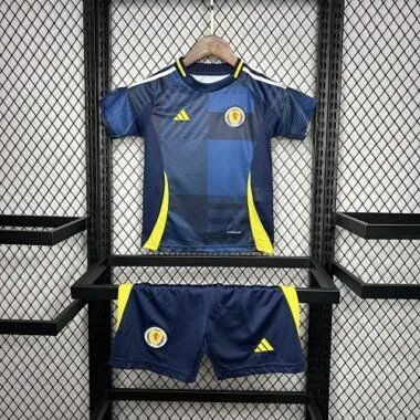 2024 Scotland Home Kids Kit Soccer