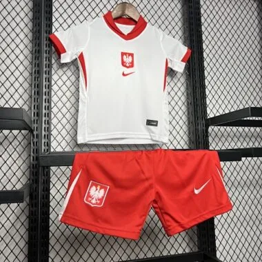 2024 Poland Home Kids Kit Soccer