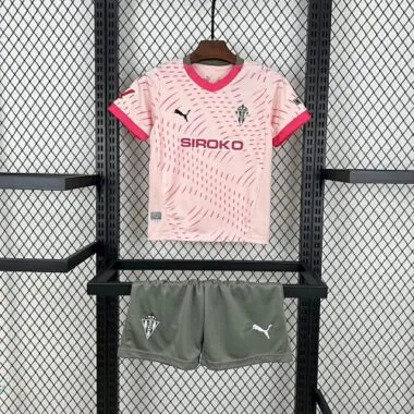 24-25 Sporting de Gijon Third Kids Kit Soccer AAAAJersey