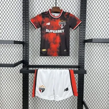 24-25 Sao Paulo Away Kids Kit Soccer AAAAJersey