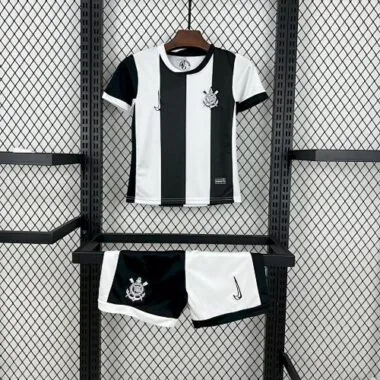 24-25 Corinthians Third Kids Kit Soccer AAAAJersey
