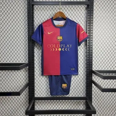 24-25 Barcelona Home Kids Kit Soccer AAAAJersey
