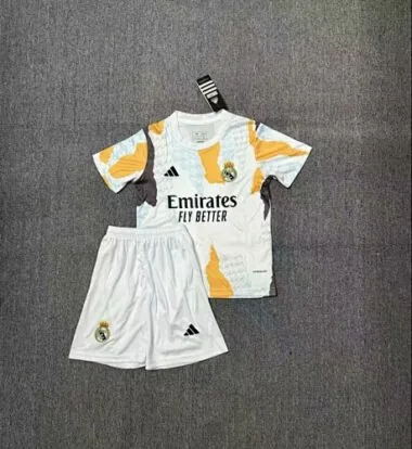 24-25 Real Madrid Training Kids Kit Soccer AAAAJersey