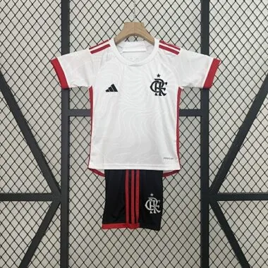 24-25 Flamengo Away Kids Kit Soccer AAAAJersey