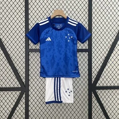 24-25 Cruzeiro Home Kids Kit Soccer AAAAJersey