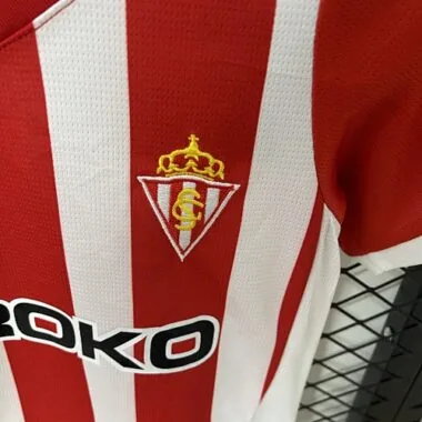 24-25 Sporting De Gijon Home Kids Kit Soccer