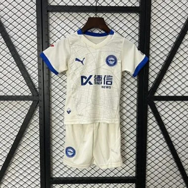 24-25 Alaves Away Kids Kit Soccer AAAAJersey