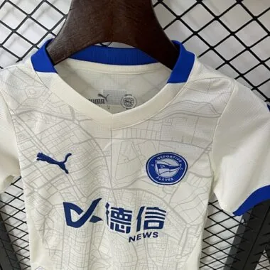 24-25 Alaves Away Kids Kit Soccer AAAAJersey