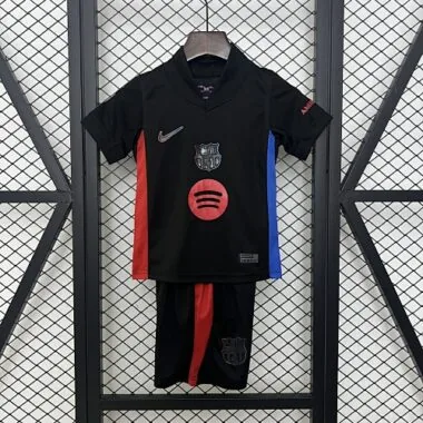 24-25 Barcelona Away Black Kids Kit Soccer AAAAJersey