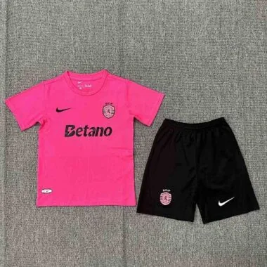 24-25 Lisbon Pink Kids Kit Training Jersey Soccer AAAAJersey