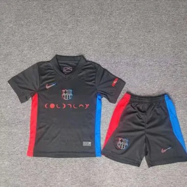 24-25 Barcelona Away Black Kid Kits Derby Coldplay Football AAAAJersey Yupoo