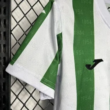 24-25 Cordoba FC: divise da bambino per le partite in casa, abbigliamento per ragazzi, calcio