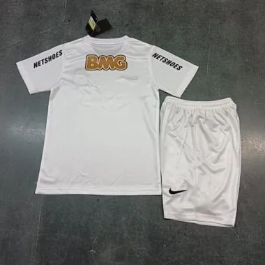 11-12 Santos Home Retro Kids Kit Size:16-28 Soccer Jersey