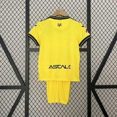 24-25 Villarreal Home Kid Kits Youth Apparels Football