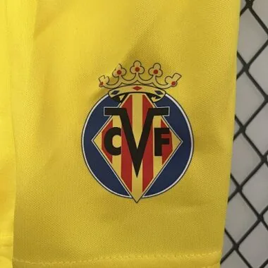 24-25 Villarreal Home Kid Kits Youth Apparels Football