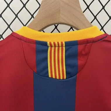 10-11 Barcelona Home Retro Kids Kit Size:16-28 Football Jersey