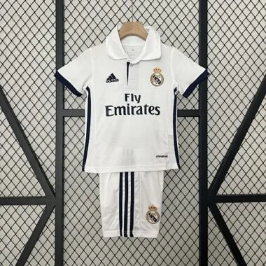 16-17 Real Madrid Home Retro Kid Kits Children Sets Best Jerseys Yupoo