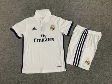 16-17 Real Madrid Home Retro Kid Kits Children Sets Best Jerseys Yupoo