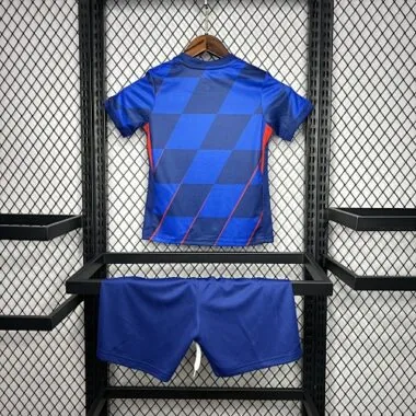 2024 Croatia Away Kid Kits Children Sets UEFA Euro Shirt Football