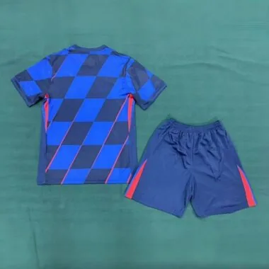 2024 Croatia Away Kid Kits Children Sets UEFA Euro Shirt Football