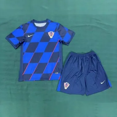 2024 Croatia Away Kid Kits Children Sets UEFA Euro Shirt Football