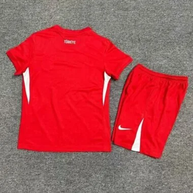 2024 Turkey Away Kid Kits UEFA Euro Youth Apparels Football