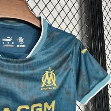 24-25 Marseille Away Kid Kits Youth Apparels Sport