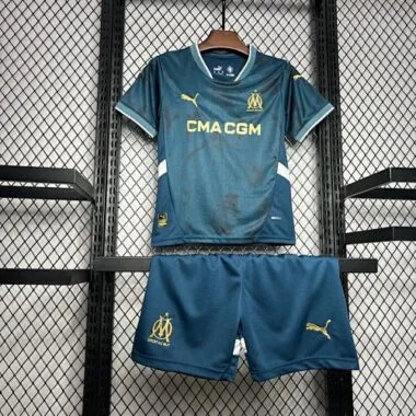24-25 Marseille Away Kid Kits Youth Apparels Sport