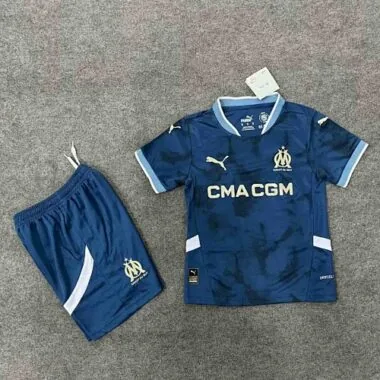 24-25 Marseille Away Kid Kits Youth Apparels Sport