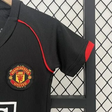 07-08 Manchester United Away Retro Kids Kits Children Sets Football