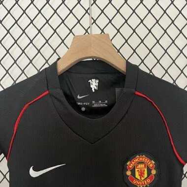 07-08 Manchester United Away Retro Kids Kits Children Sets Football