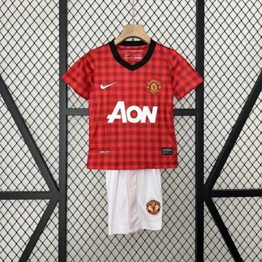 12-13 Manchester United Home Retro Kid Kits Youth Apparels AAAAJersey Wholesale Yupoo