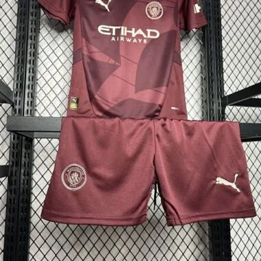 24-25 Manchester City Third Kid Kits Youth Apparels Sport