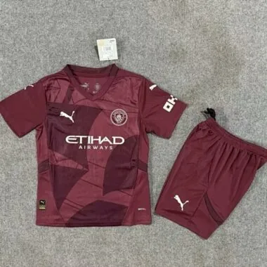 24-25 Manchester City Third Kid Kits Youth Apparels Sport