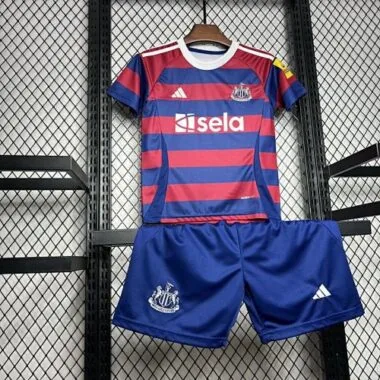 24-25 Newcastle Away Kid Kits Youth Apparels Football