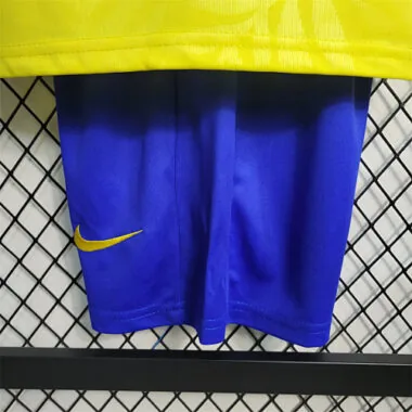 23-24 Brazil home kids kit size 16-28 futbol shirts