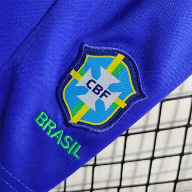 23-24 Brazil home kids kit size 16-28 futbol shirts